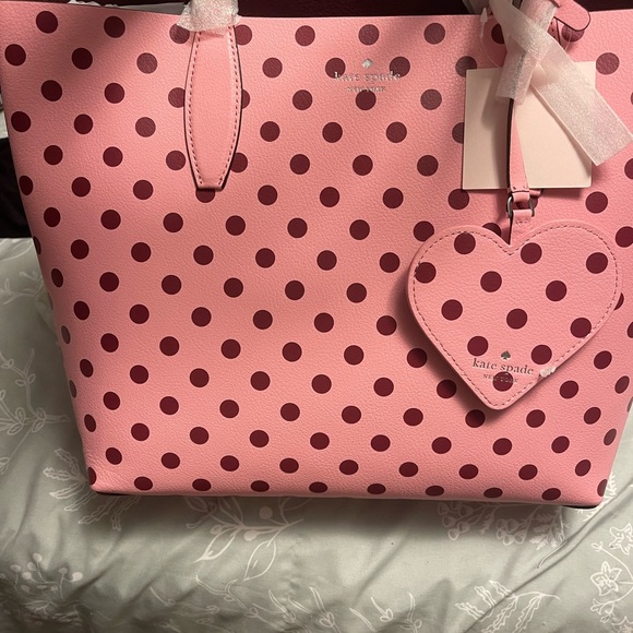 Kate Spade Arch Love Birds Small Reversible Tote Leather Multi, New Sealed, $299 - Picture 3 of 12